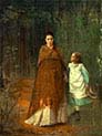 In The Park-The Artist’s Wife And Daughter